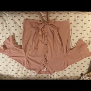 Semi-formal crop shirt